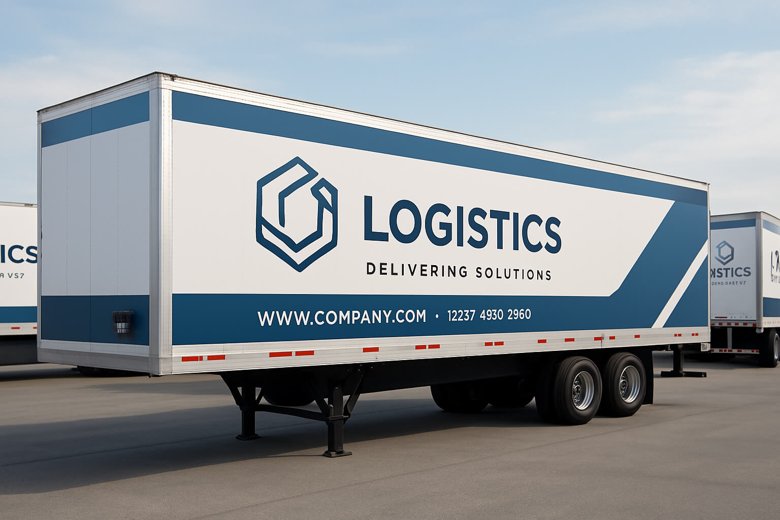 vinyl wrap trailer logistics graphics